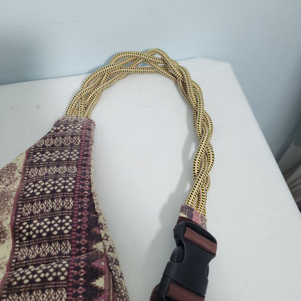 Unionbay Sling Crossbody Purple& Brown With Cross Rope Strap 2326-1272 - Picture 7 of 10